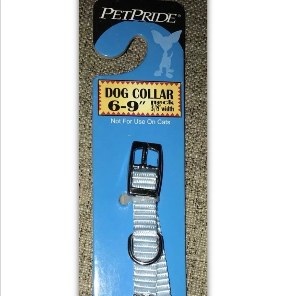 Pet Pride Baby Blue Rhinestone Small Dog Cat Puppy Kitten Adjustable 6-9” Collar